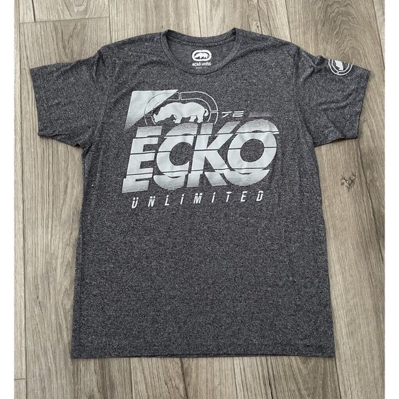 ECKO UNLTD. MEN'S GRAY CREW NECK SHORT SLEEVE T-SHIRT SIZE L AUTHENTIC - Picture 1 of 3